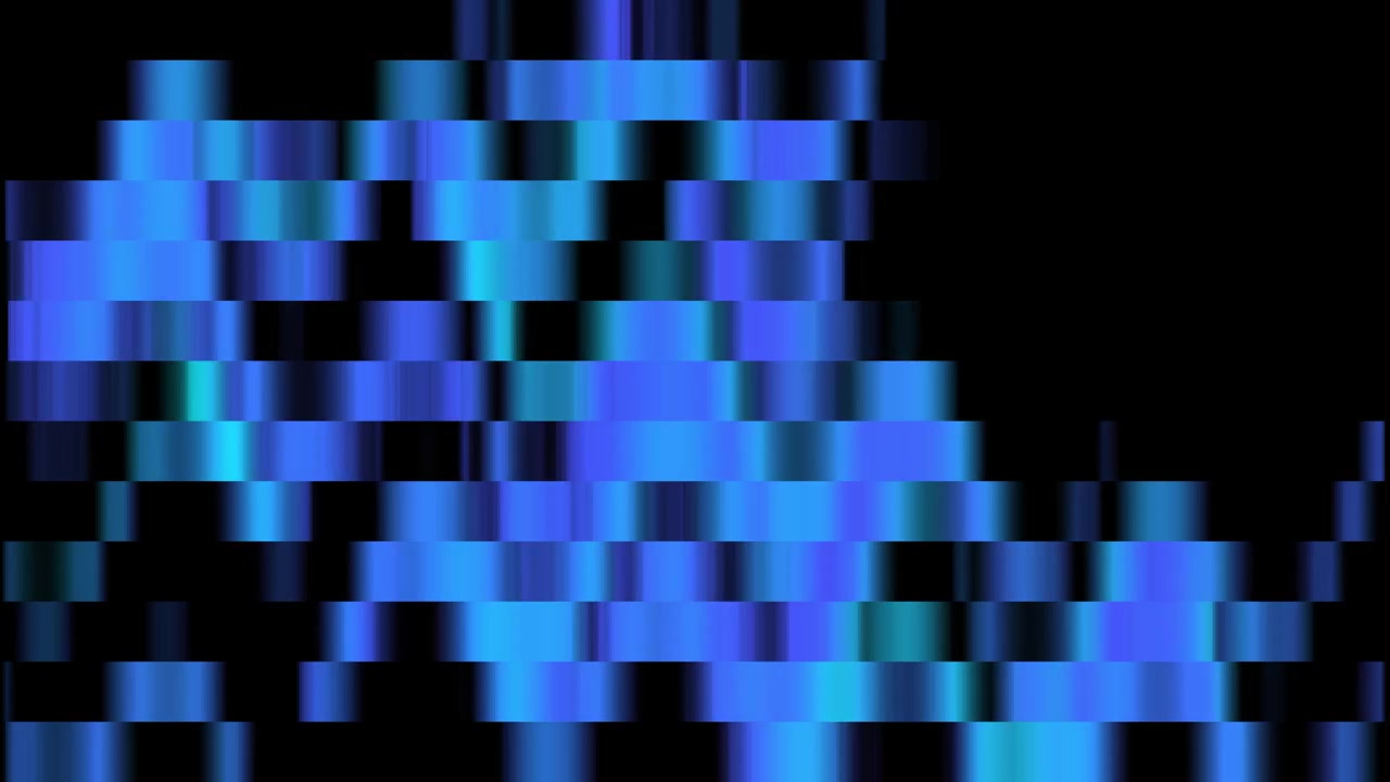 Abstract Digital Waveform Animation in Blue and Purple