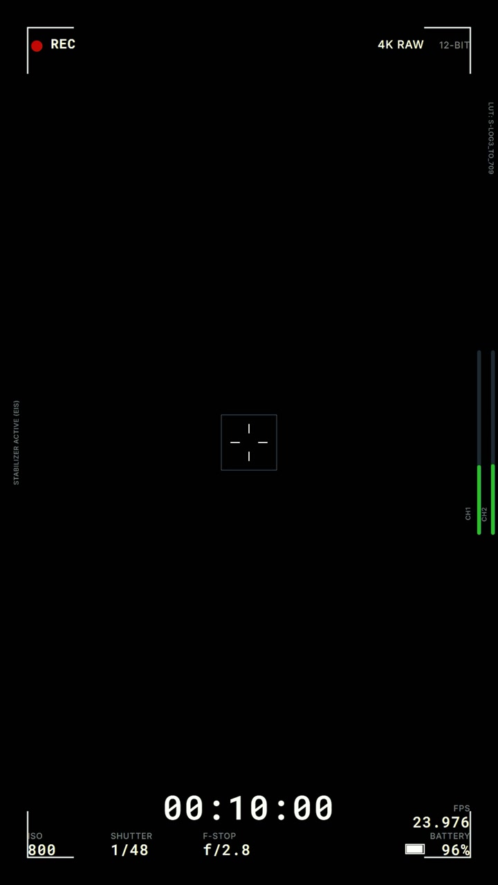 Digital Camera Viewfinder Interface Overlay
