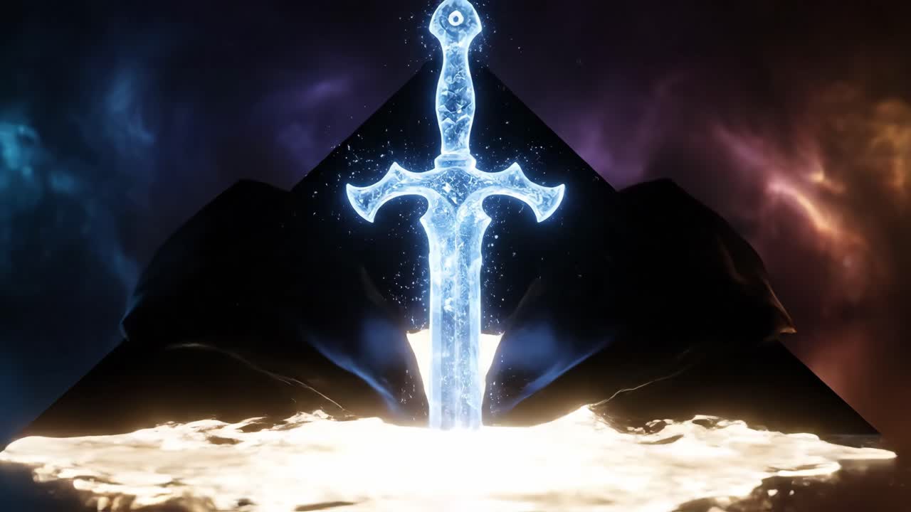 Mystical Glowing Sword