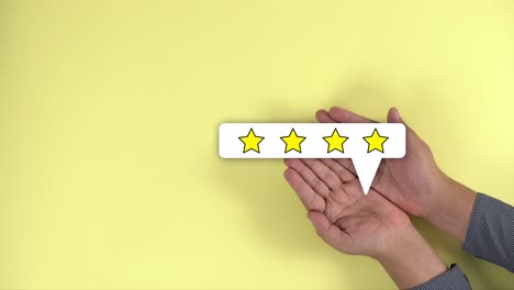 hands-shows-a-four-star-rating-feedback-icon