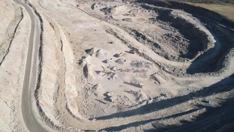 aerial view of a quarry site