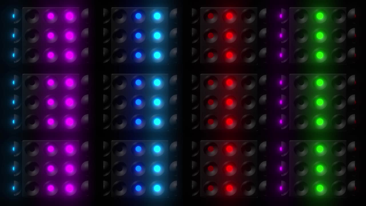 Colorful LED Panel Light Show