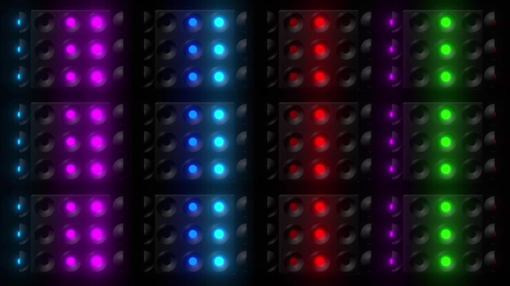 Colorful LED Panel Light Show