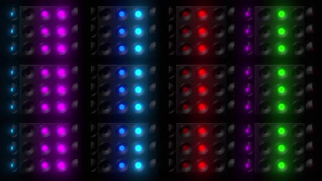 colorful led panel light show