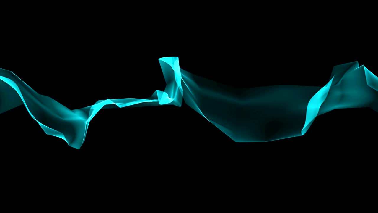 디지털 다각형 부드러운 실크 리본 부드러운 흔들림 추상적인 배경 - 새로운 동적 기술 예술 움직임 다채로운 비디오 영상