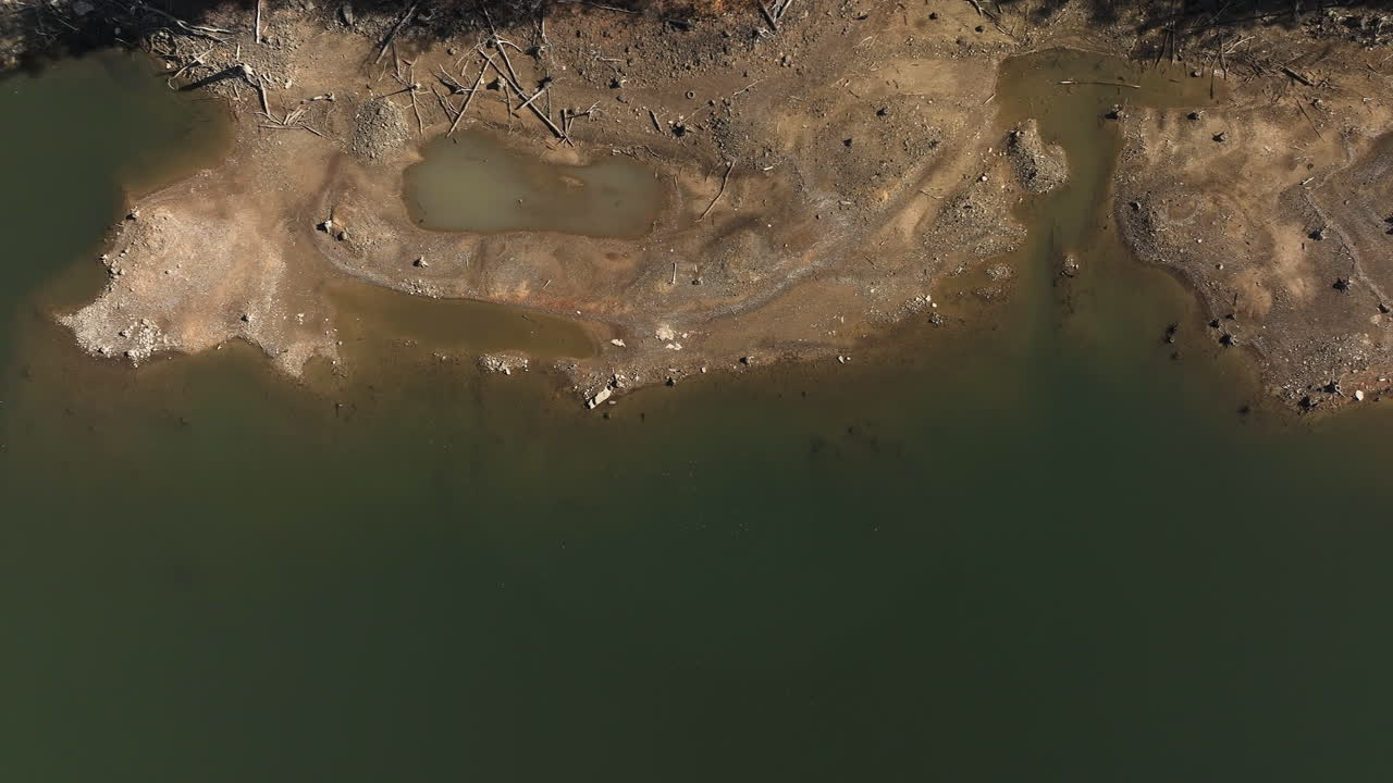 вид над озером форт-смит в округе кроуфорд, штат арканзас, сша