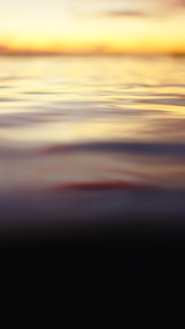 water at sunset