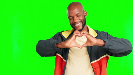 Smile,-heart-hands-and-support-with-black-man