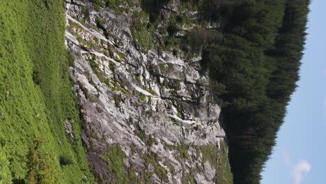 Glenmacnass-waterfall-during-a-sunny-day