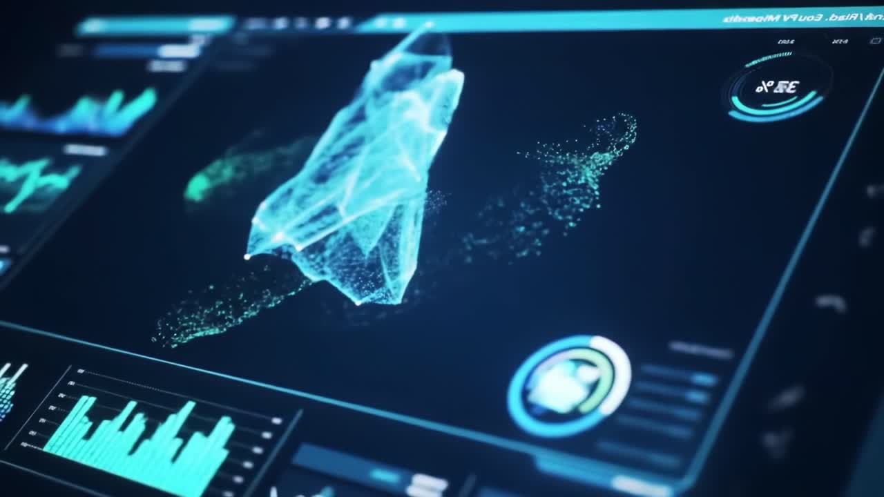 Dynamic Visualization of Data Representation on an Interactive Digital Interface Showcasing Complex Graphical Models and Analytical Insights