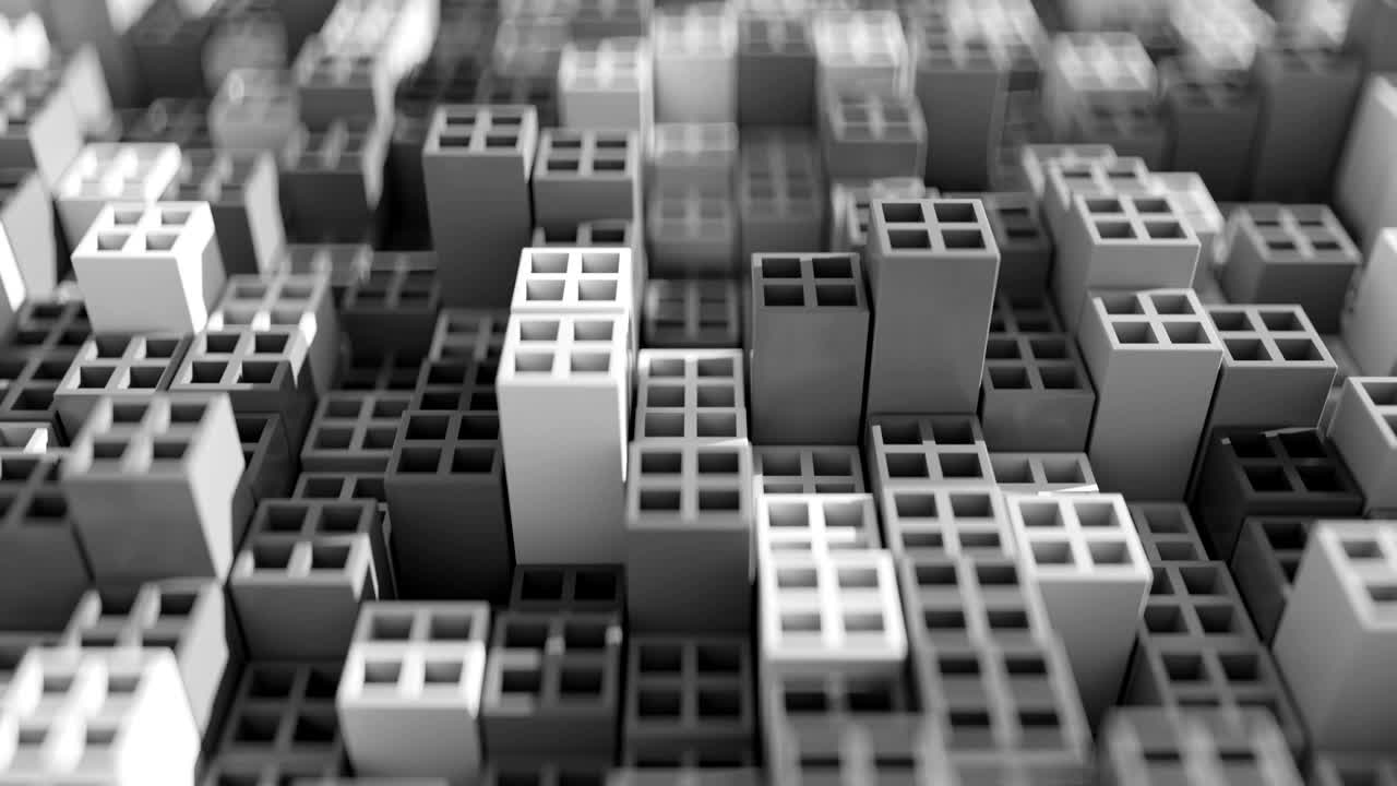 추상적인 3d 큐브