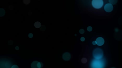 animado azul y púrpura fuera de foco orbes brillantes brillantes llamaradas fondo bokeh
