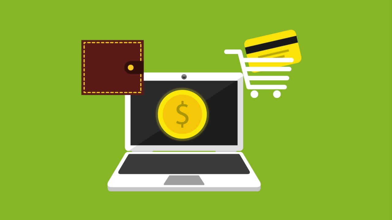 diseño de comercio electrónico, animación de video