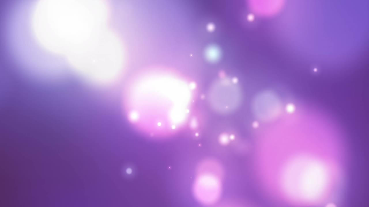 보라색 배경에 있는 풍선 위에 있는 시험관 아이콘의 애니메이션