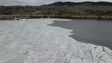 ice forming on moosehead lake