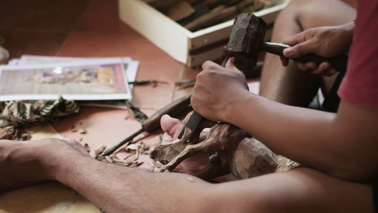 Making a handmade wood horse
