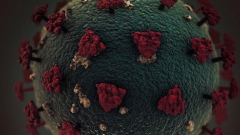 animación del ciclo de fondo del concepto del coronavirus covid-19