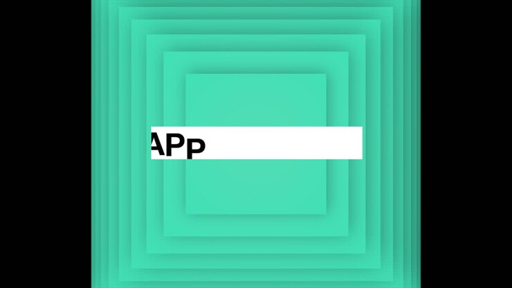 Modern green geometric Happy Birthday greeting card