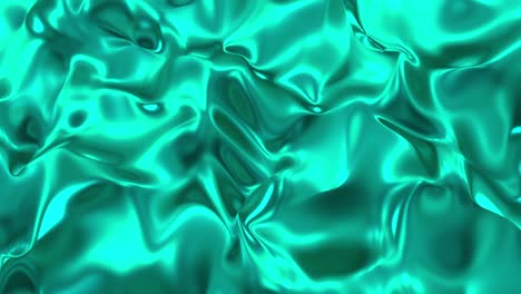 blue metallic wave liquid background. glamour satin lava texture 3d rendering loop 4k