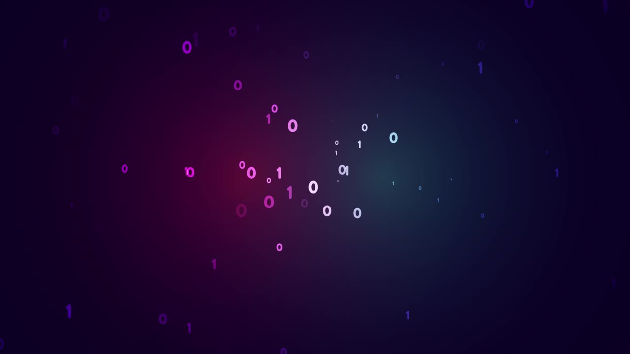 binary code. Data Analytics. Big data splash geometric shapes of stars.