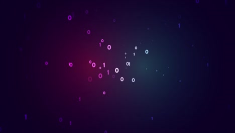 binary code. Data Analytics. Big data splash geometric shapes of stars.