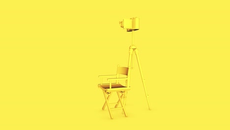 silla del director, cámara de cine 4k