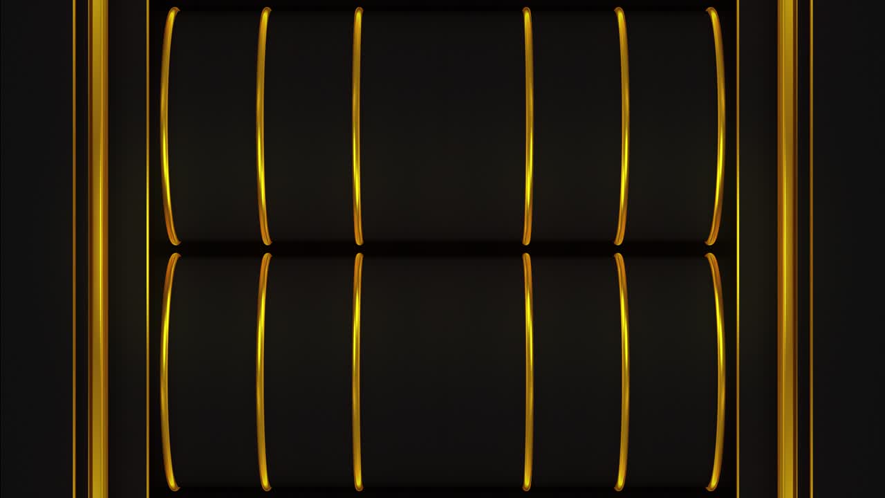 Abstract Geometric Design with Gold Accents