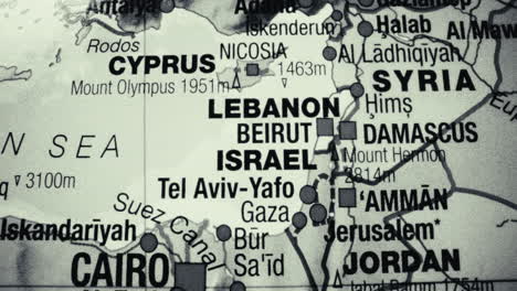 map of the middle east region showing countries and cities