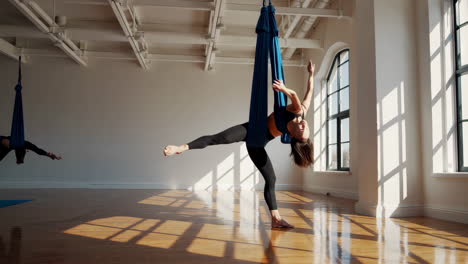aerial yoga class