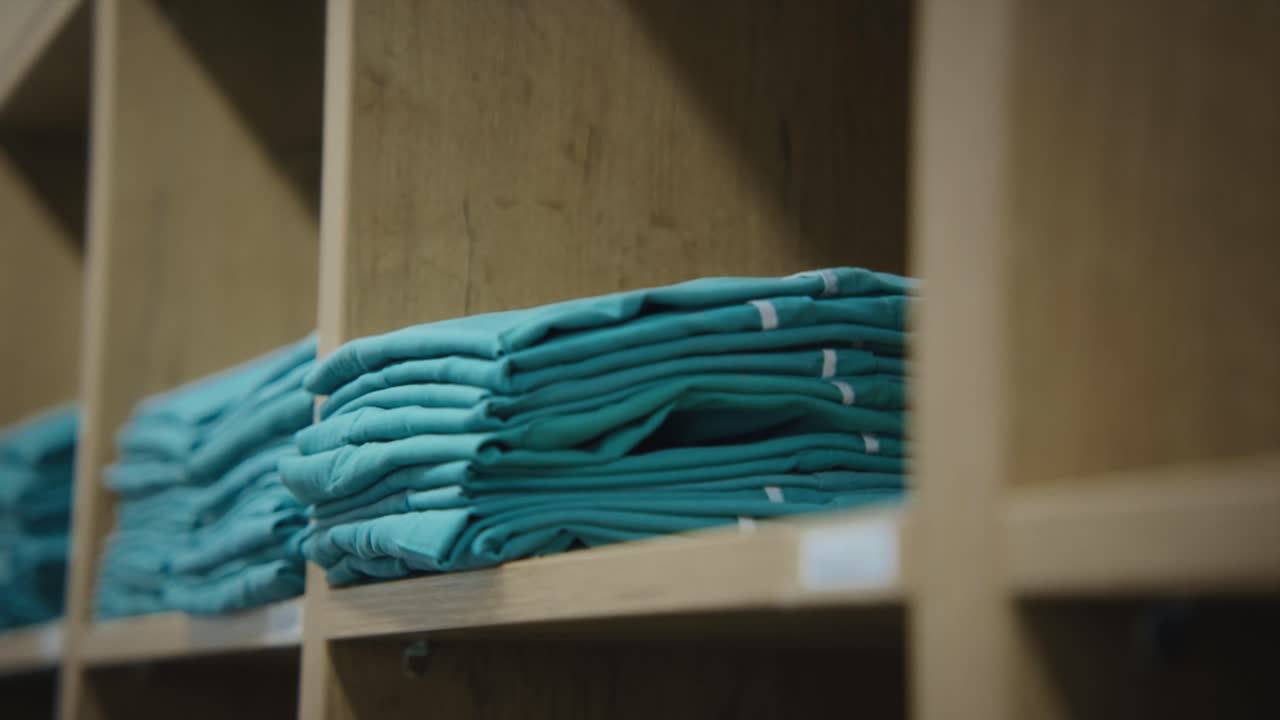 Close up of a doctor's hand taking the uniform