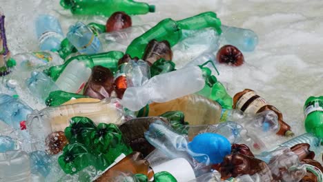 lots of plastic trash in a mountain river the problem of ecology lots of plastic trash in a mountain river the problem of ecology video