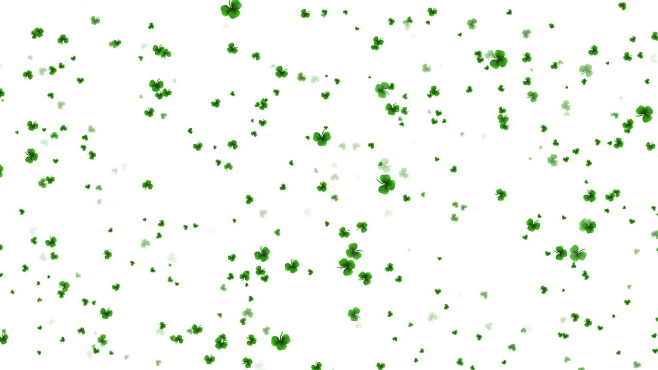 Saint patricks day design with clover leaf grass leaves ireland spring on green background irish