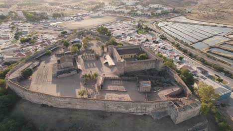 fortified walls of castro marim medieval hilltop castle