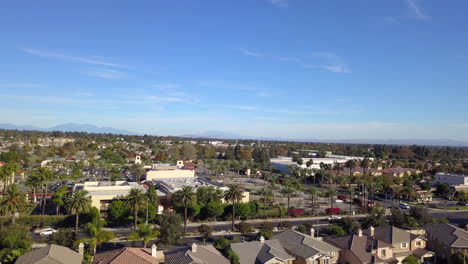 aerial view of urban sprawl