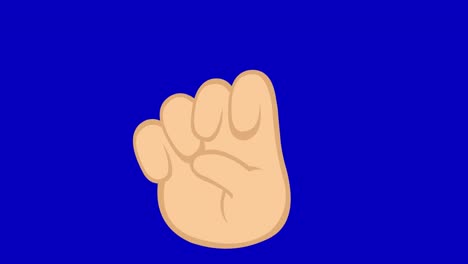 vector illustration of a cartoon hand making the classic love and peace or v victory gesture