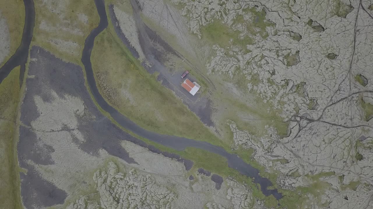 iceland-4의 fossalar에서 항공 비디오