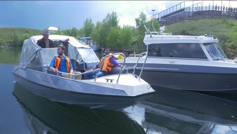 boats on a river