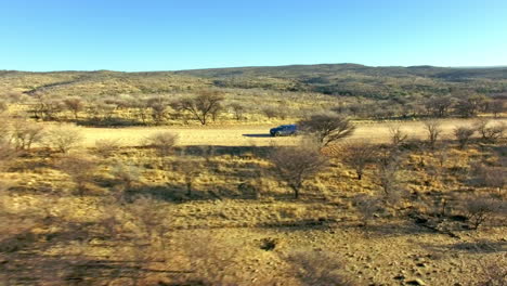 driving through the desert wilderness