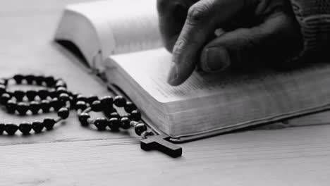 praying to god with bible faithfully worshipping with people stock footage stock video