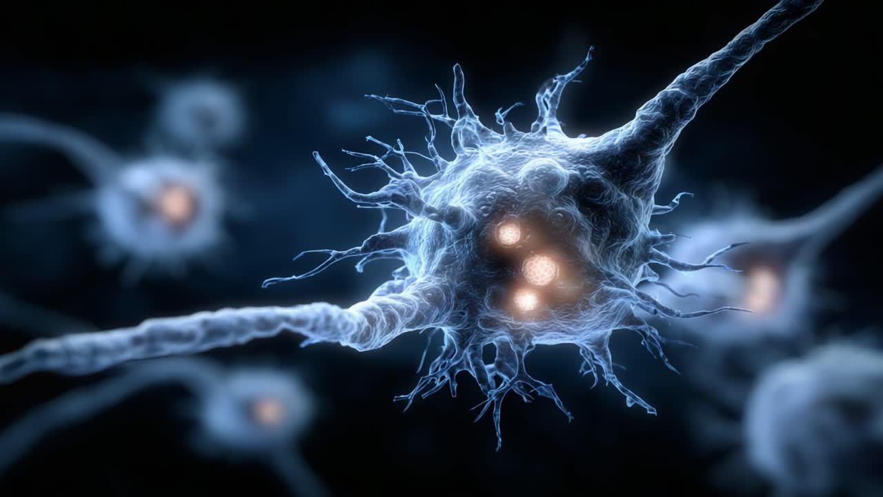 A Close-Up Exploration of Neurons, Highlighting the Intricate Structures and Connections That Facilitate Communication Within the Nervous System