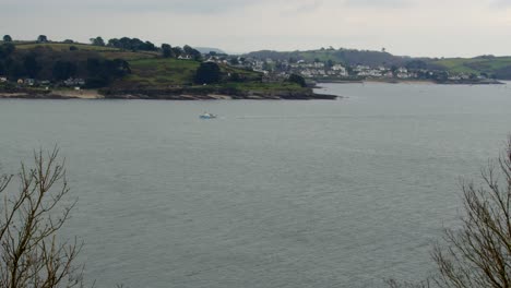 looking over carrick roads to st mawes, from pendennis head