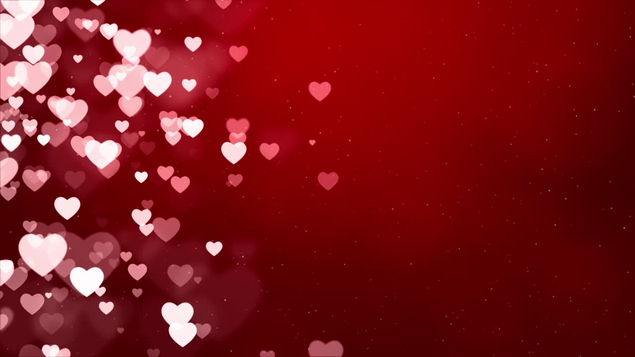 Abstract Romantic Hearts Background