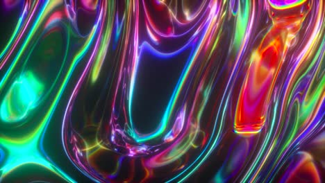 abstract liquid neon colors