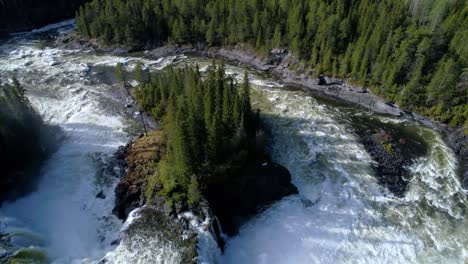 Ristafallet-waterfall-in-the-western-part-of-Jamtland-is-listed-as-one-of-the-most-beautiful-waterfalls-in-Sweden.