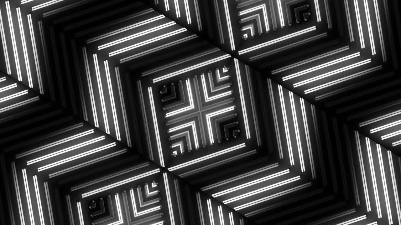 Abstract Geometric Neon Pattern