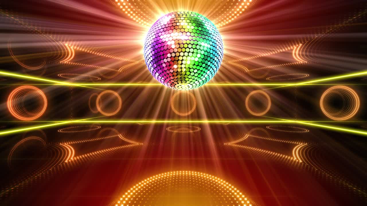 Mirror Ball Disco Lights Club Dance Party Glitter Sfondi