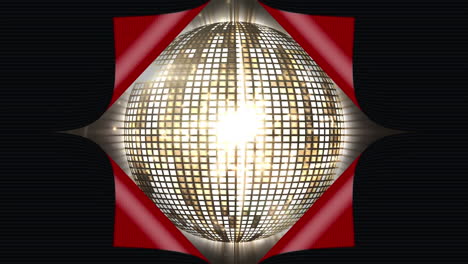 bola de discoteca giratoria