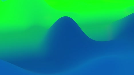 4k seamless loop with abstract fluid blue green gradients, inner glow wavy surface. beautiful color gradients as abstract liquid background, smooth animation. 3d in flat pleasant modern style