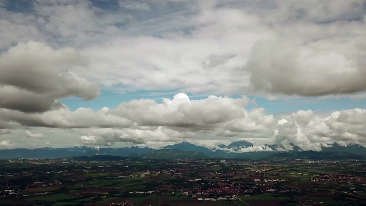 Aerial View Of Po Valley In Northern Italy