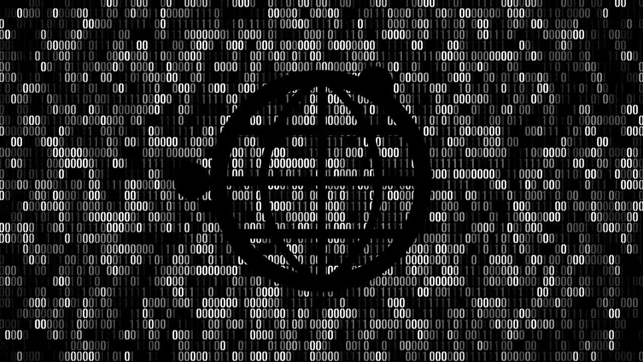 4K - Internet World connection loopable background